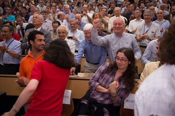 Staande ovatie op CERN