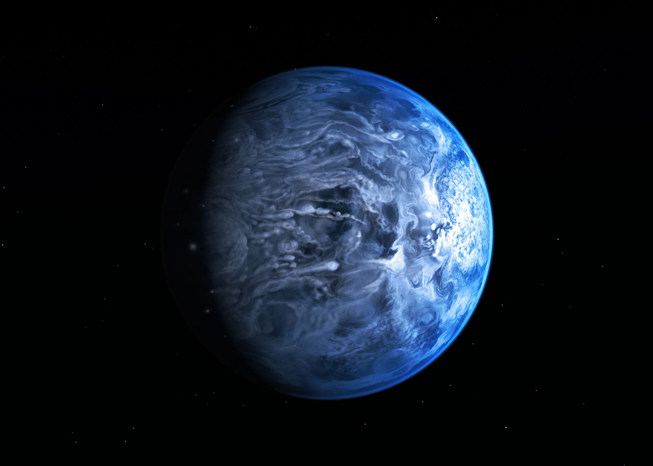 Blauwe planeet Hubble