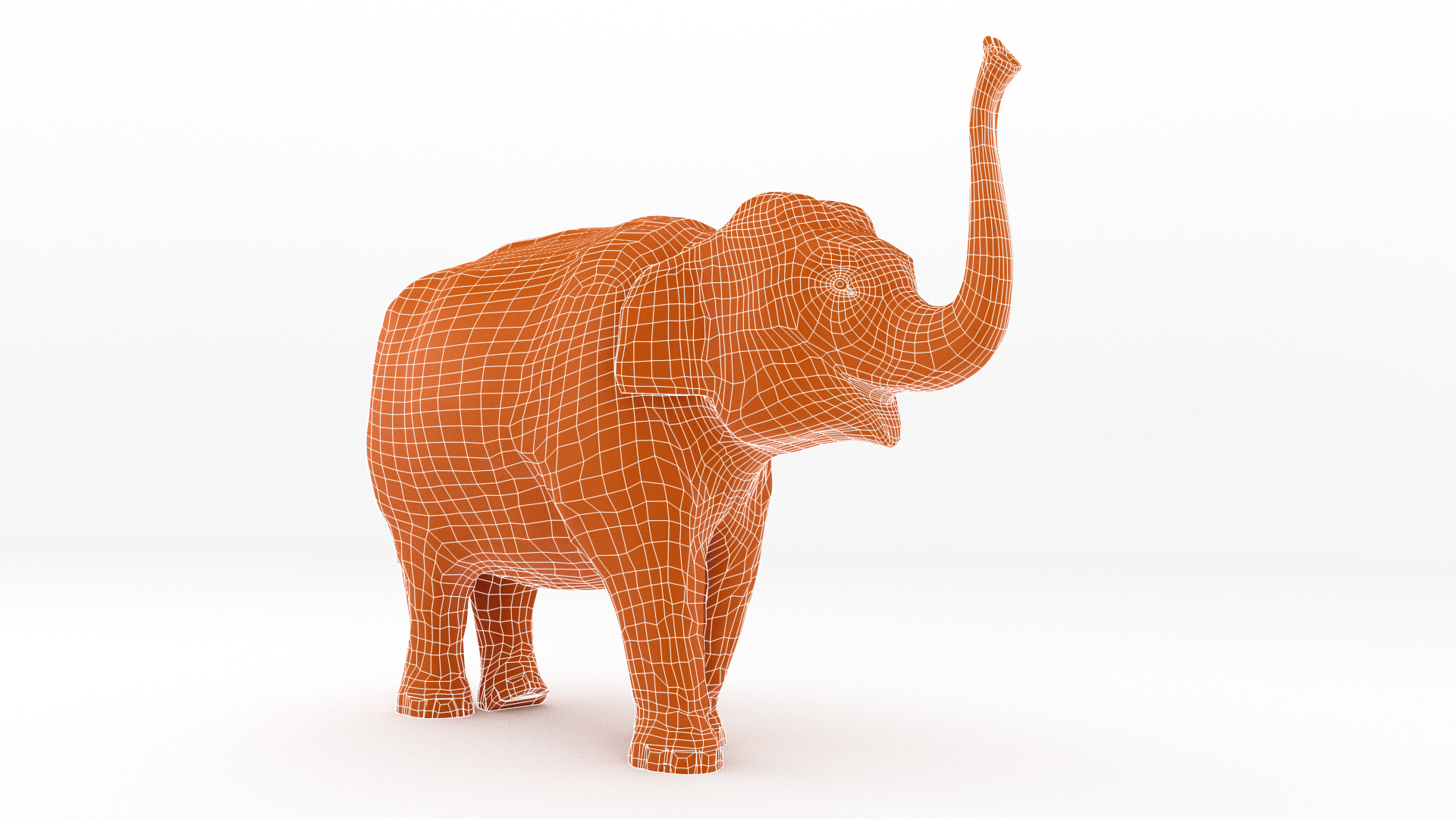 3D-geprinte olifant - render