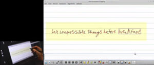 My text in your handwriting