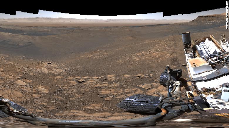 Een kleine, tweede plaat van Curiosity: 650 miljoen pixels