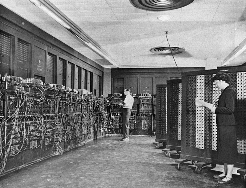 De ENIAC nam makkelijk een hele kamer in beslag
