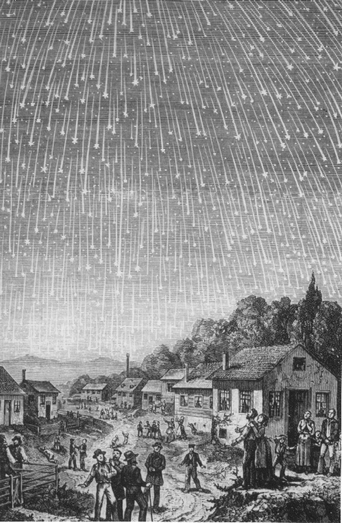 Leoniden meteorenzwerm 1833